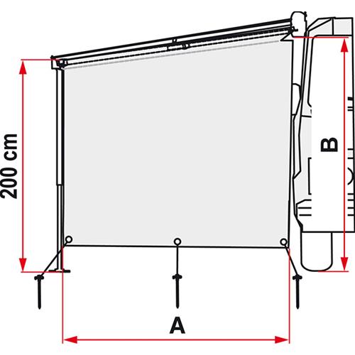 SUN VIEW SIDE CARAVANSTORE/F35 WHITE