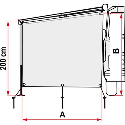 SUN VIEW SIDE CARAVANSTORE/F35 WHITE