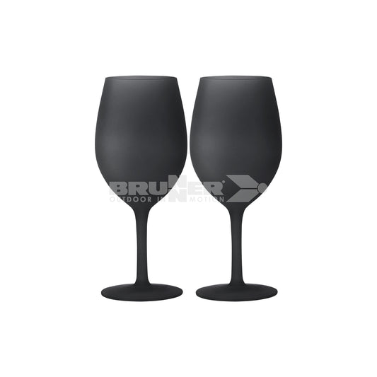 SET WINEGLASS BLACKSATI